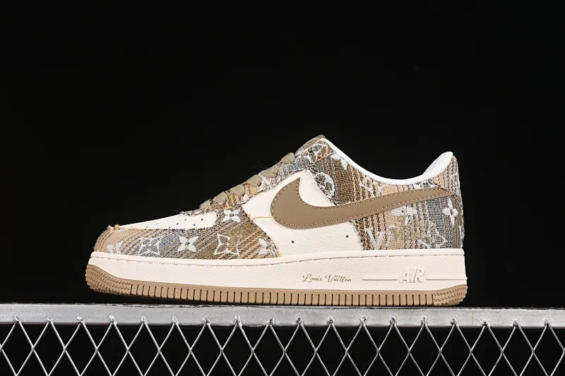 All categories Nk Air Force 1 Air Force series Nk Air Force 1 Low Air Force low-top Nike Air Force 1'07 Low LV joint khaki print denim Air Force 1 low-top casual sneakers XS1958-582